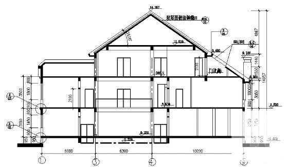 2层别墅（D型）建筑CAD图纸 - 2