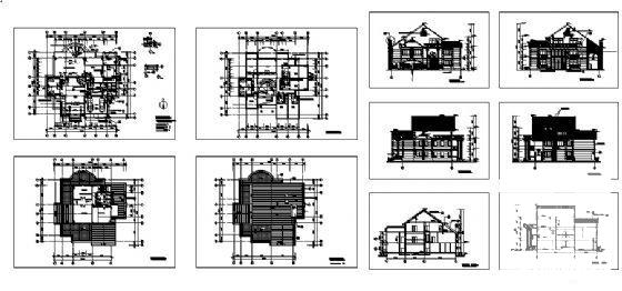 2层别墅（D型）建筑CAD图纸 - 4