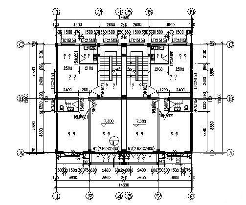 磐安县3层别墅A户型建筑CAD施工图纸 - 4