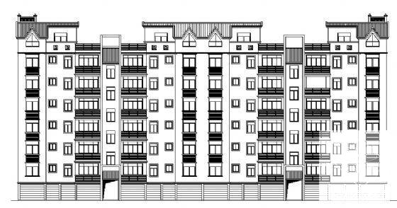 7层住宅楼建筑CAD图纸 - 1