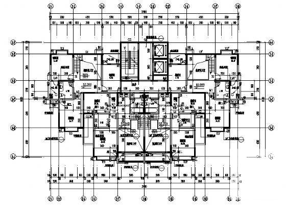 框剪结构19层住宅楼建筑设计方案设计CAD图纸 - 1