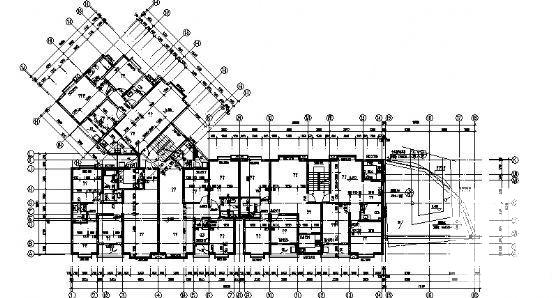 6层御营山景2#楼建筑结构CAD施工图纸 - 1