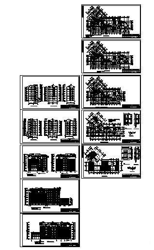 6层御营山景2#楼建筑结构CAD施工图纸 - 3