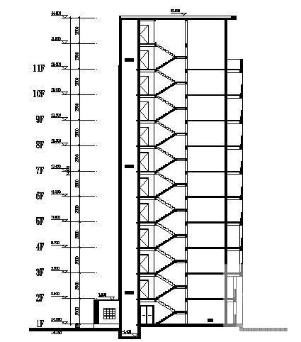11层住宅楼建筑方案设计CAD图纸 - 1