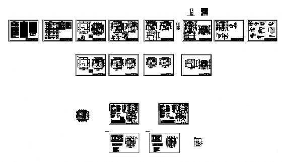 4层别墅建筑CAD施工图纸 - 2