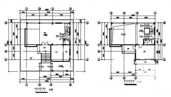 4层别墅建筑CAD施工图纸 - 4