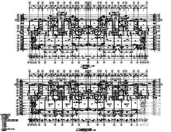 10层住宅楼建筑方案设计CAD图纸（框剪结构） - 1