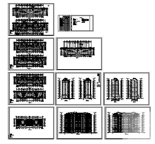 10层住宅楼建筑方案设计CAD图纸（框剪结构） - 3