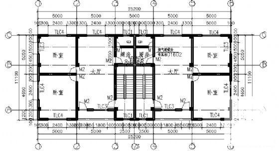 4层框架住宅楼建筑结构方案设计CAD施工图纸 - 4