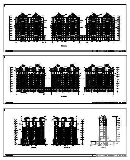 长江国际花园住宅楼（1、2、3号）建筑施工CAD图纸 - 2