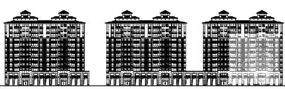 长江国际花园住宅楼（1、2、3号）建筑施工CAD图纸 - 4