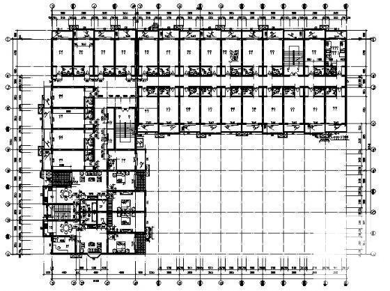 6层宿舍楼建筑方案设计CAD图纸 - 2