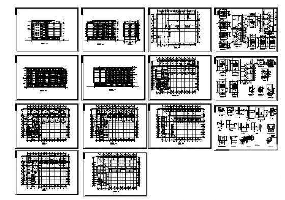 6层宿舍楼建筑方案设计CAD图纸 - 3