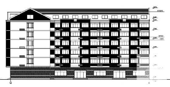 6层宿舍楼建筑方案设计CAD图纸 - 4