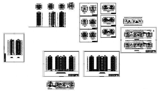 21层住宅楼建筑设计方案设计CAD图纸 - 3