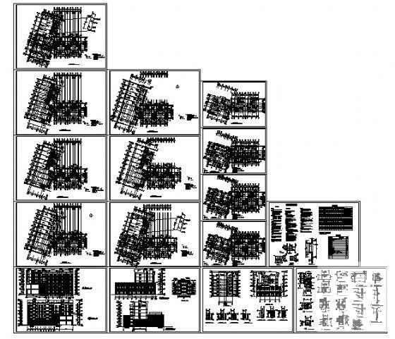 镇6层住宅楼建筑施工CAD图纸（砖混结构） - 4