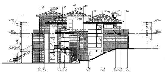 万科丹堤2号别墅建筑CAD图纸 - 1