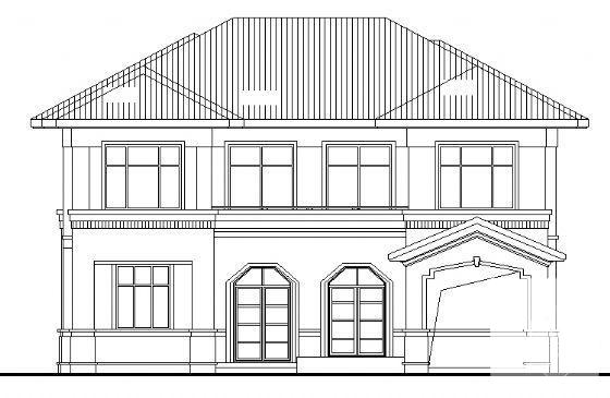 2层2-300b型别墅建筑结构CAD施工图纸 - 3