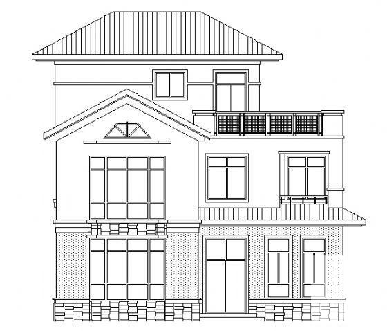 3-270型2层别墅建筑结构CAD施工图纸 - 1