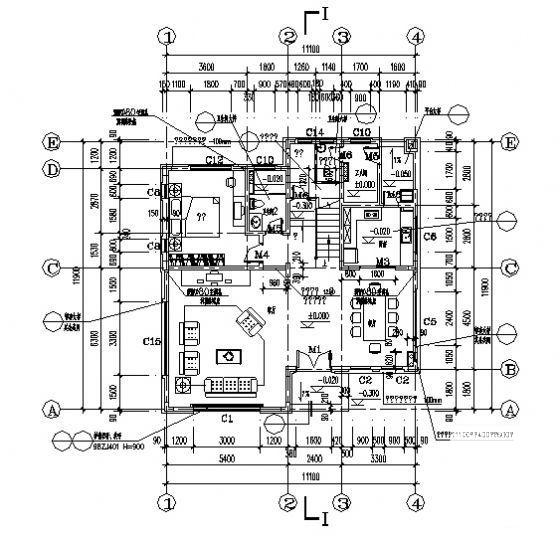 3-270型2层别墅建筑结构CAD施工图纸 - 2