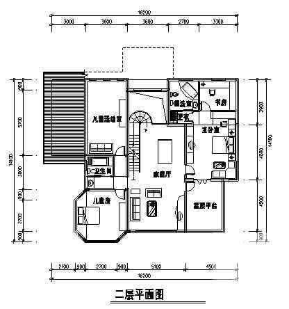 别墅设计方案集A-16型建筑CAD图纸 - 1