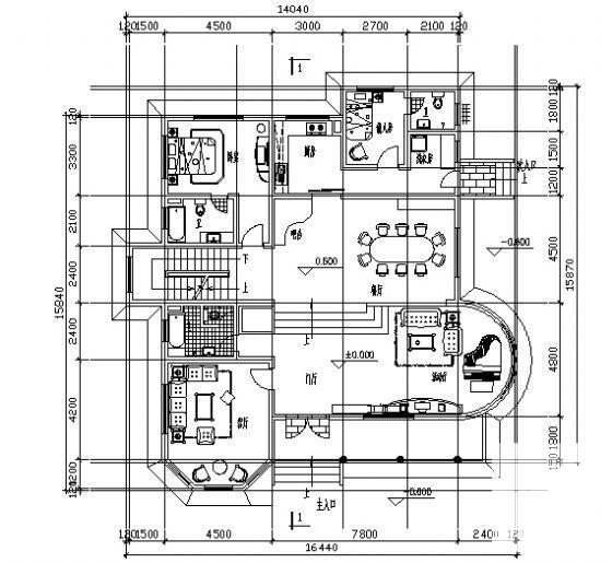 别墅小区总体设计建筑方案设计CAD图纸（砖混结构） - 4