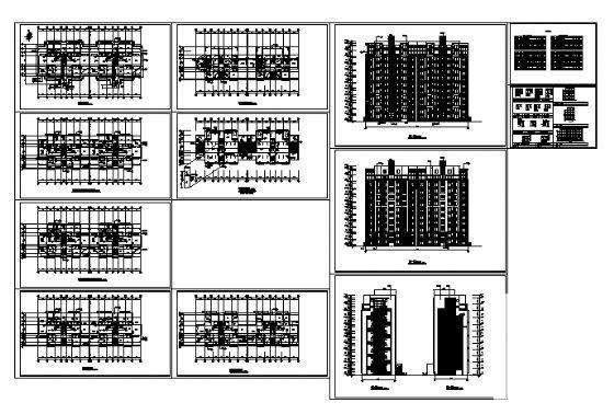12层住宅楼建筑CAD图纸 - 2