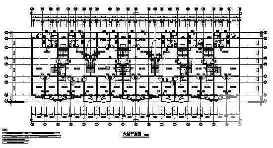 7层框架结构商住楼建筑施工CAD图纸 - 2