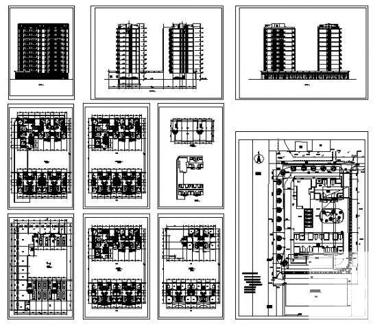 11层住宅楼建筑施工CAD图纸（框架结构） - 4