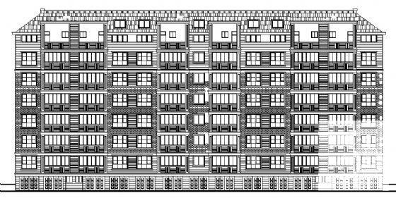 东晟苑6层住宅楼建筑施工CAD图纸（框架结构） - 1