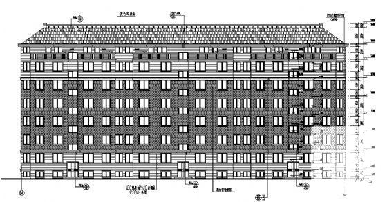 东晟苑6层住宅楼建筑施工CAD图纸（框架结构） - 4