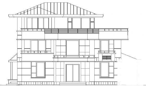 3层别墅建筑CAD施工图纸 - 1