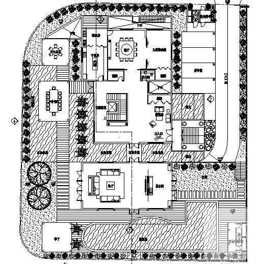 2层豪华别墅建筑方案设计CAD图纸 - 1