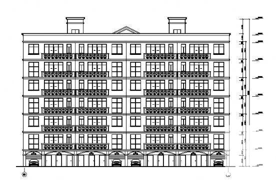 7层住宅楼建筑CAD图纸 - 2