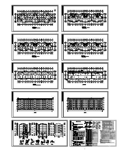 6层住宅楼建筑CAD图纸 - 4