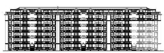 框剪结构7层住宅楼建筑CAD施工图纸 - 2