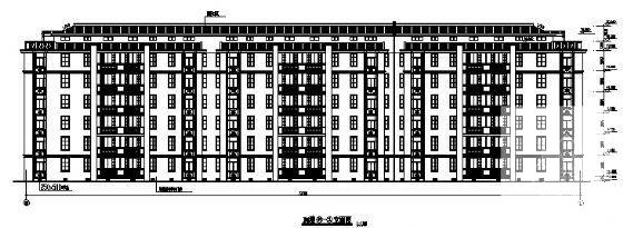 框剪结构7层住宅楼建筑CAD施工图纸 - 3