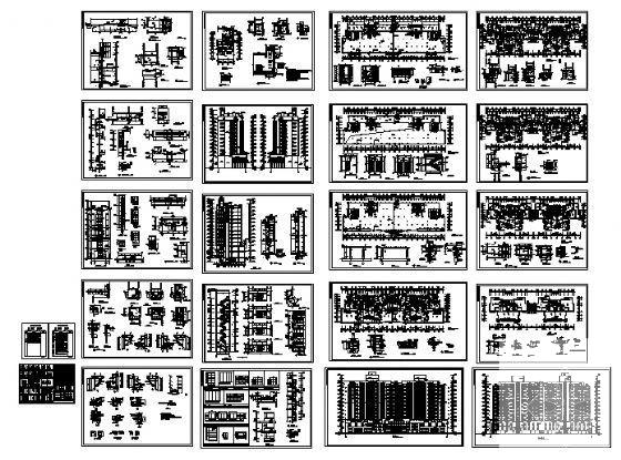 11层住宅楼建筑施工CAD图纸(框剪结构) - 3