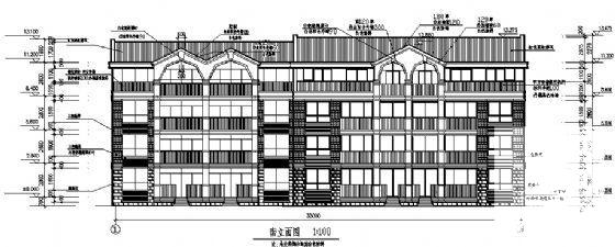 4层住宅楼建筑施工CAD图纸(框剪结构) - 3