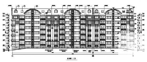 6层住宅楼建筑CAD图纸 - 2