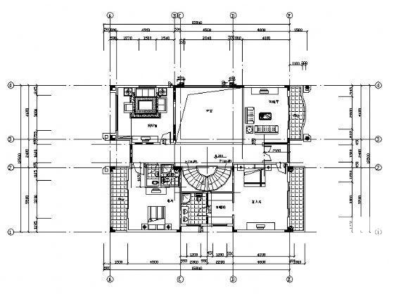 石龙东江3层别墅建筑CAD图纸 - 2