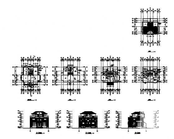 昆山银泰花园双联别墅建筑CAD图纸 - 4