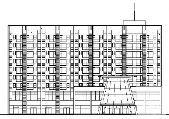 十里彩云间A座9层住宅楼建筑方案设计CAD图纸（框剪结构） - 3