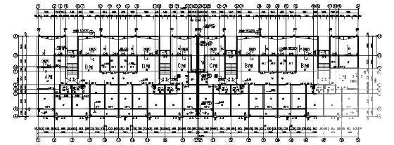 6层商住楼建筑施工CAD图纸 - 4