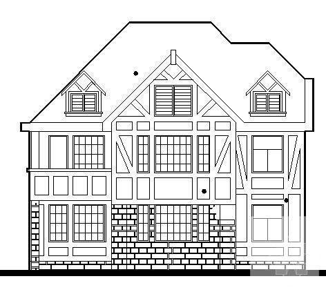 3层别墅建筑CAD图纸 - 4