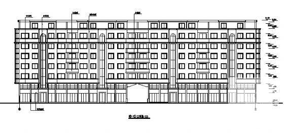 框架结构6层商住楼建筑CAD施工图纸 - 2