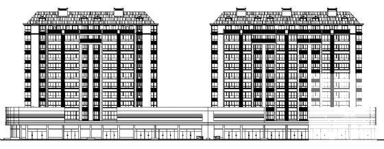 11层高层商住楼建筑CAD施工图纸 - 1