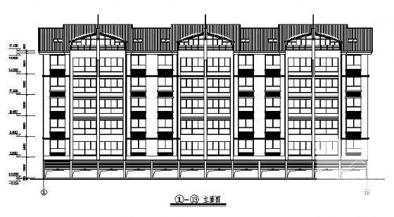 6层住宅楼建筑设计CAD施工图纸 - 4