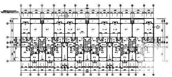 嘉乐云峰阁7层住宅楼建筑施工CAD图纸（框剪结构） - 1