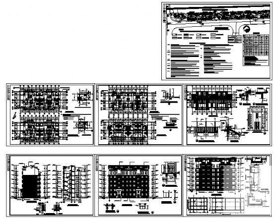 6层跃1层住宅楼建筑方案设计CAD图纸 - 2